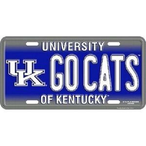 Kentucky Wildcats NCAA "Go Cats" License Plate